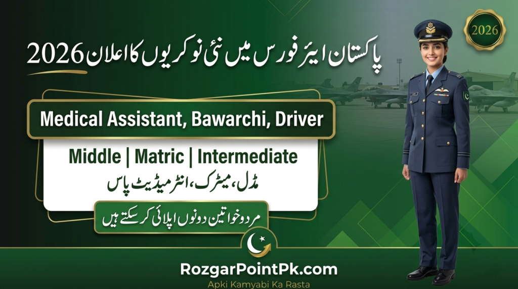 Pakistan Air Force PAF Civilian Jobs 2026