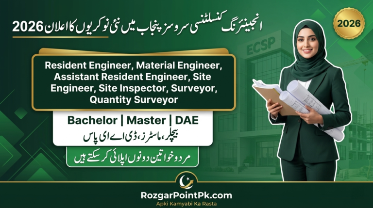 ECSP Jobs 2026 – Engineering Consultancy Services Punjab Career Opportunities