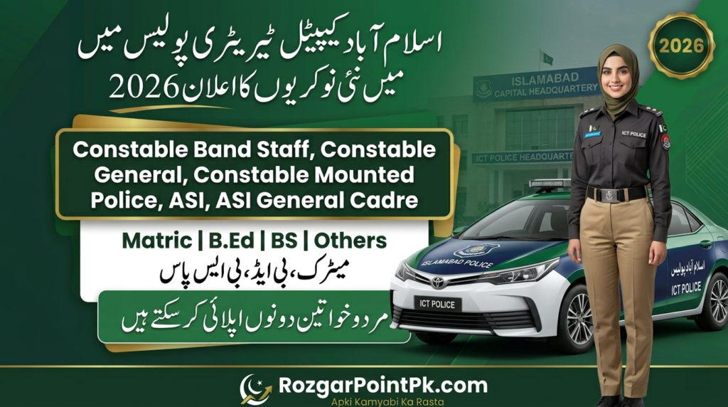 Islamabad Police Jobs 2026 – 1,722 New Vacancies Announced