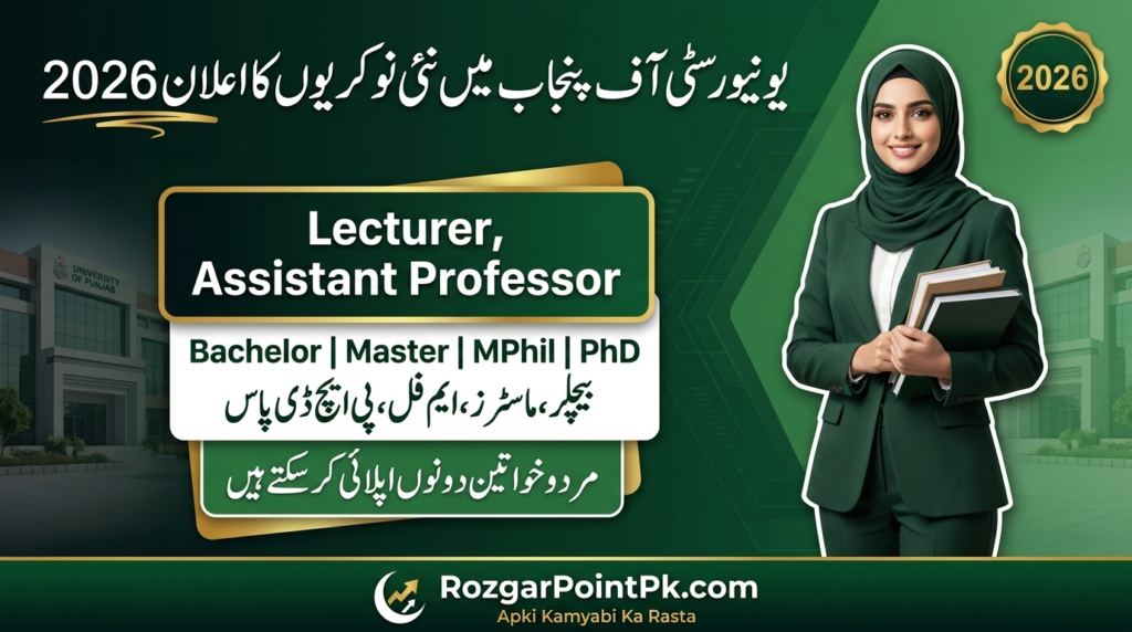 University of the Punjab Jobs 2026 – Apply Online
