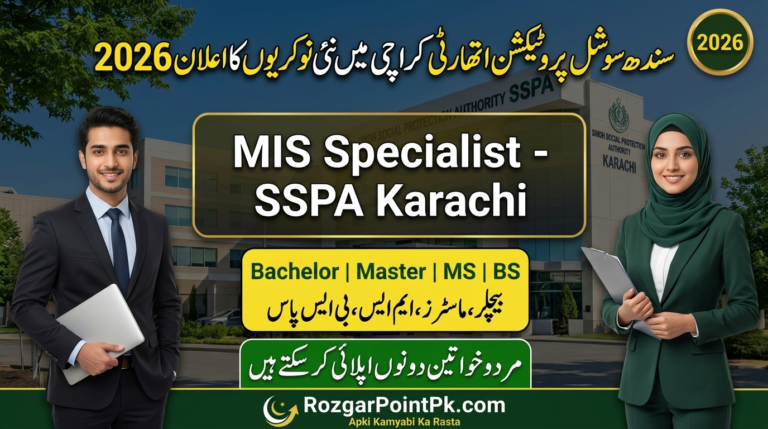 Sindh Social Protection Authority SSPA Jobs 2026 - Apply Now!