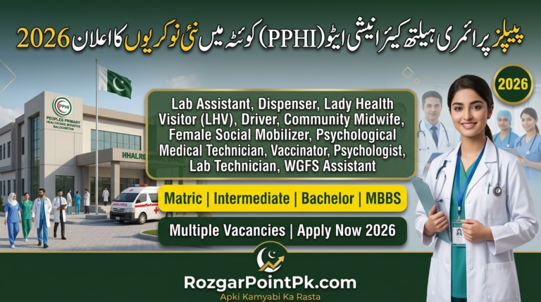 PPHI Balochistan Jobs 2026