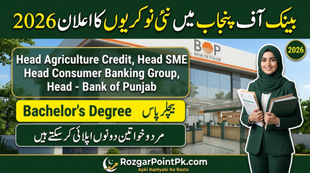 Bank Of Punjab Jobs 2026