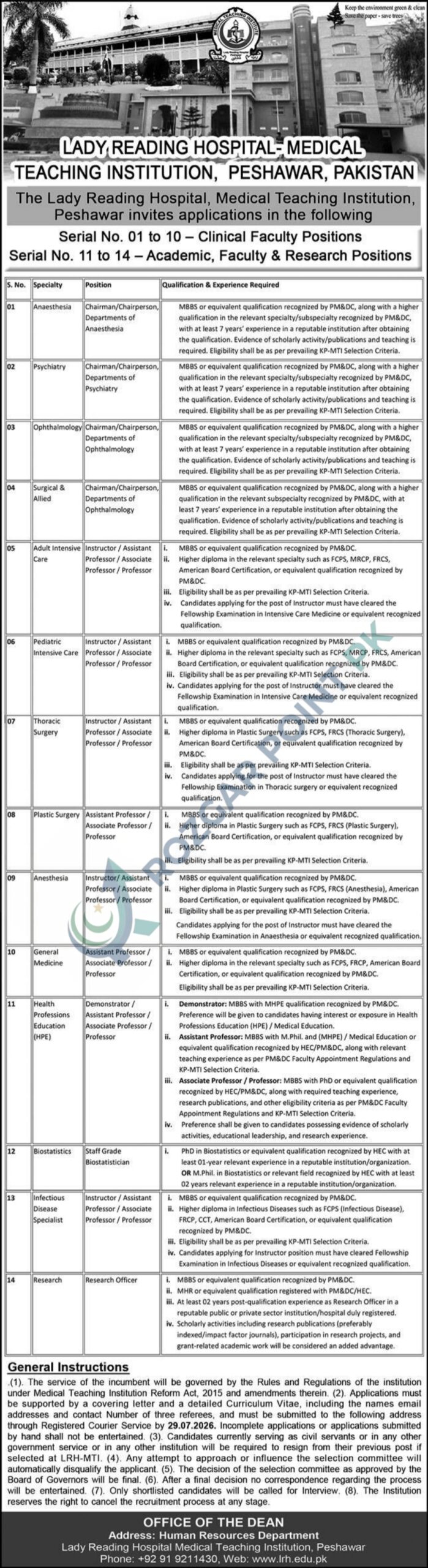 Lady Reading Hospital Jobs 2026 – Apply Online for Faculty Positions
