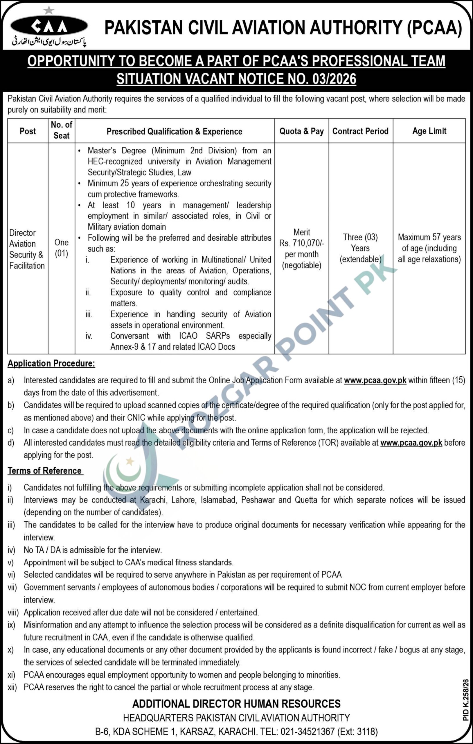 Pakistan Civil Aviation Authority Jobs 2026