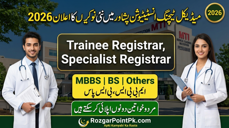 Medical Teaching Institution MTI Peshawar Jobs 2026