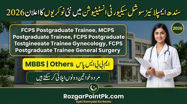 Sindh Employees Social Security Institution SESSI Jobs 2026