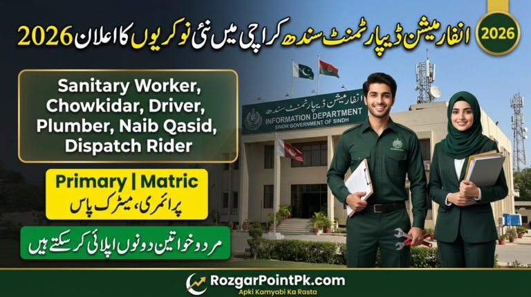 Information Department Sindh Jobs 2026