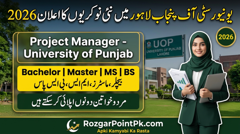 Punjab University Project Manager Jobs 2026
