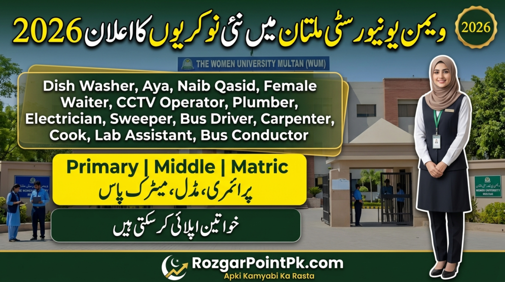 Women University Multan Jobs 2026
