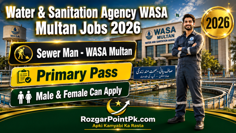 WASA Multan Jobs 2026 – Sewer Man Vacancies Apply Online