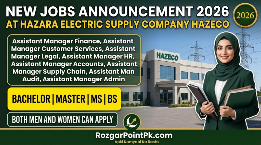 Hazara Electric Supply Company HAZECO Jobs 2026