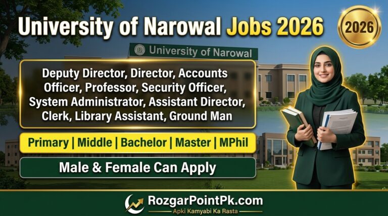 University of Narowal Jobs 2026