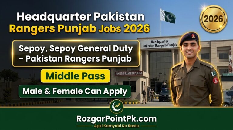 Pakistan Rangers Punjab Jobs 2026