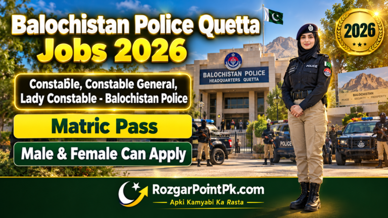 Balochistan Police Jobs 2026