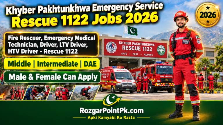 Khyber Pakhtunkhwa Rescue 1122 Jobs 2026