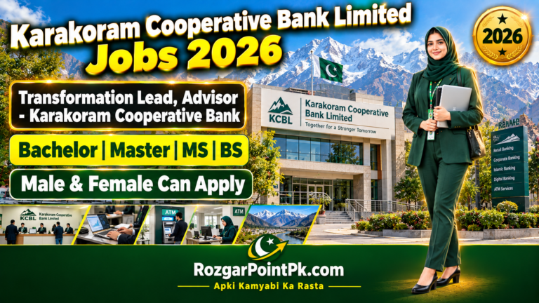 Karakuram Cooperative Bank Limited KCBL Jobs 2026