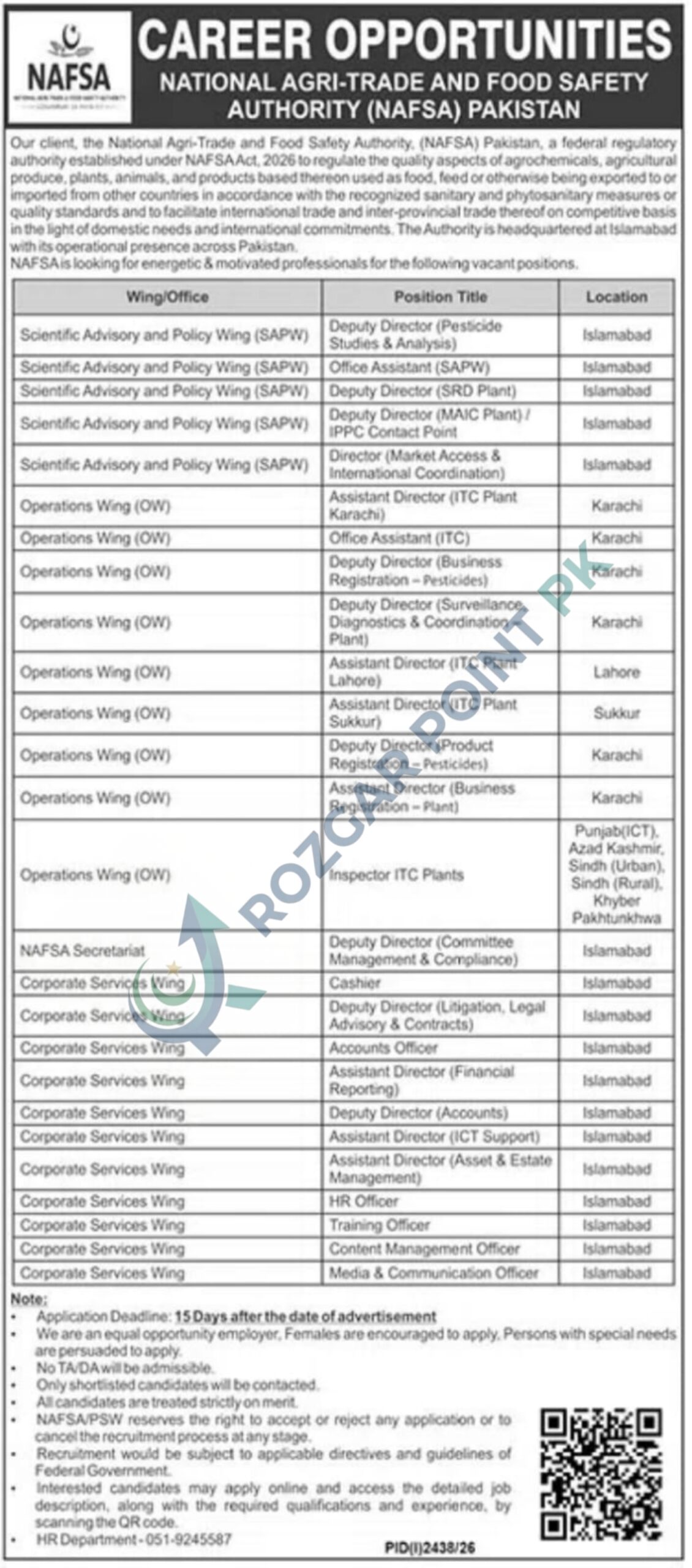 NAFSA new jobs 2026 