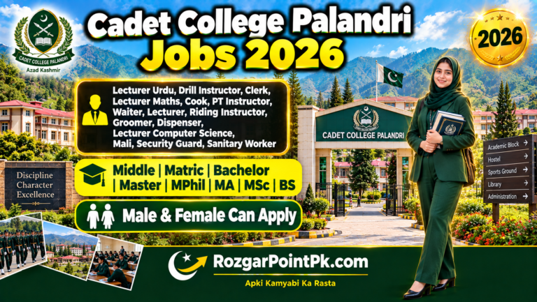 Cadet College Palandri Jobs 2026