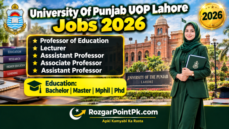 IER University of the Punjab Jobs 2026