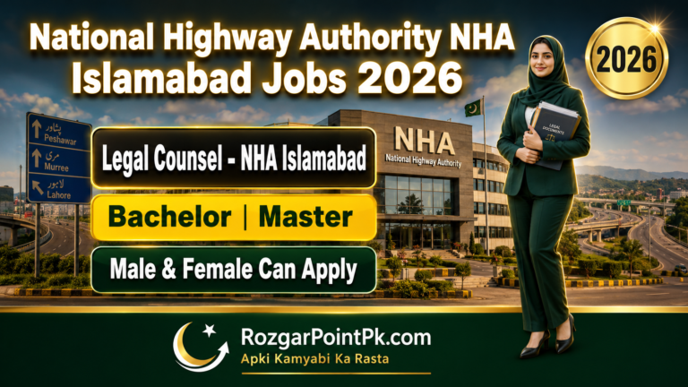 National Highway Authority NHA Islamabad Jobs 2026