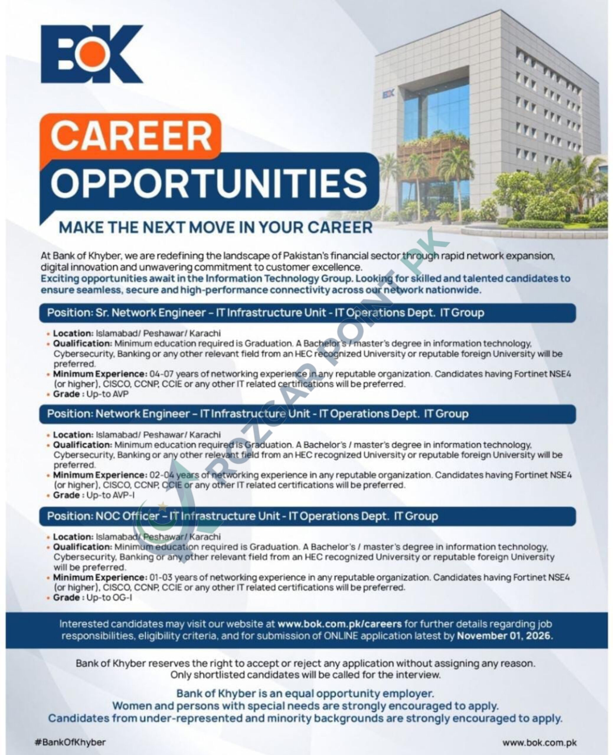 Bank of Khyber Jobs 2026