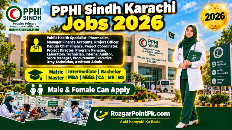 PPHI Sindh Jobs 2026 – Apply Online for Latest Vacancies