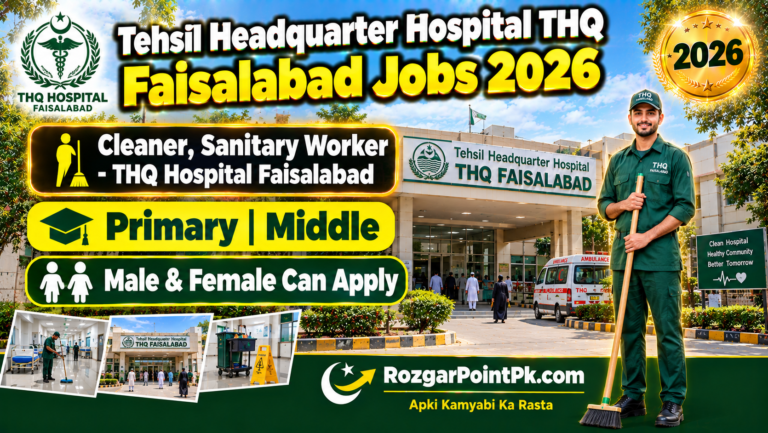 THQ Faisalabad Jobs 2026